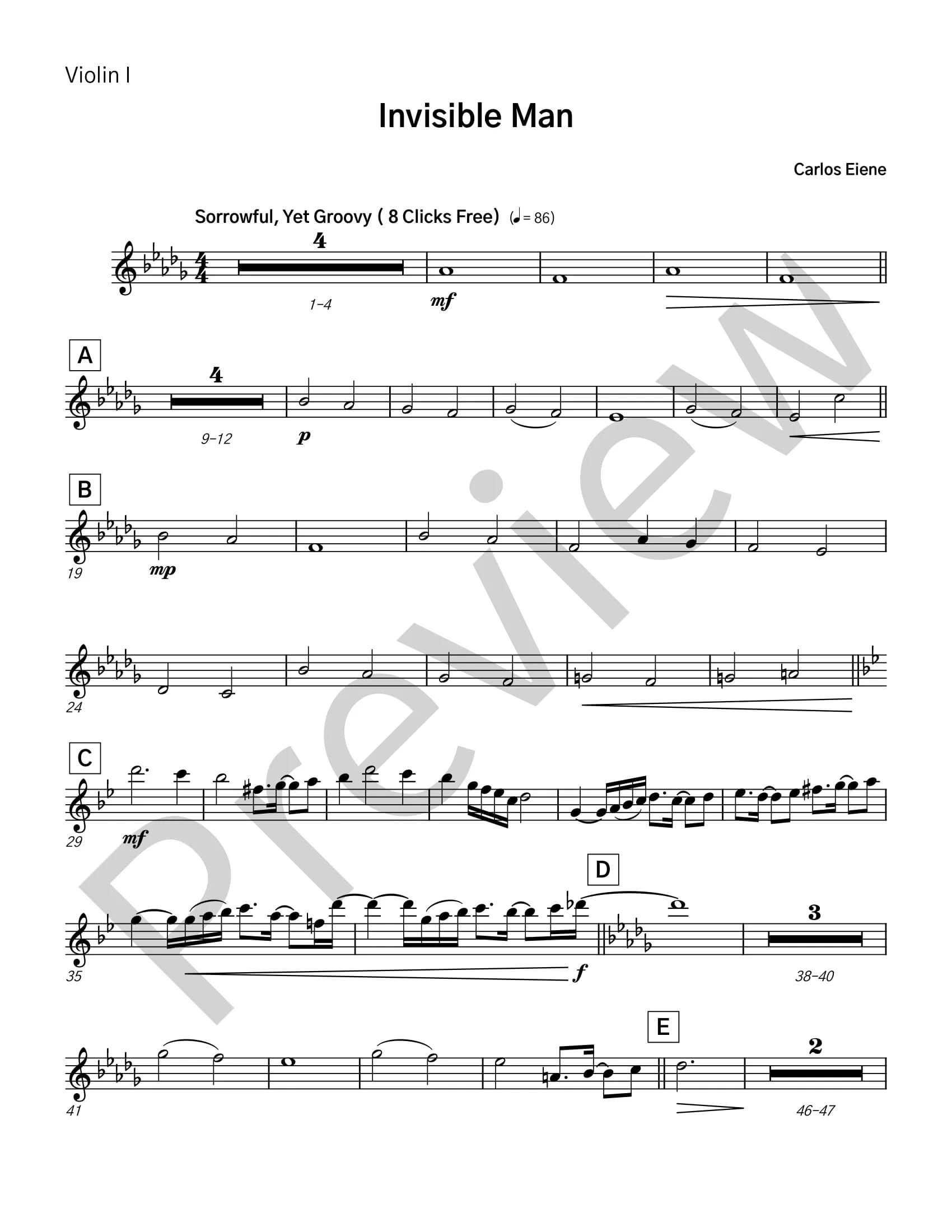 Invisible Man - Sheet Music Collection (Insane In The Rain